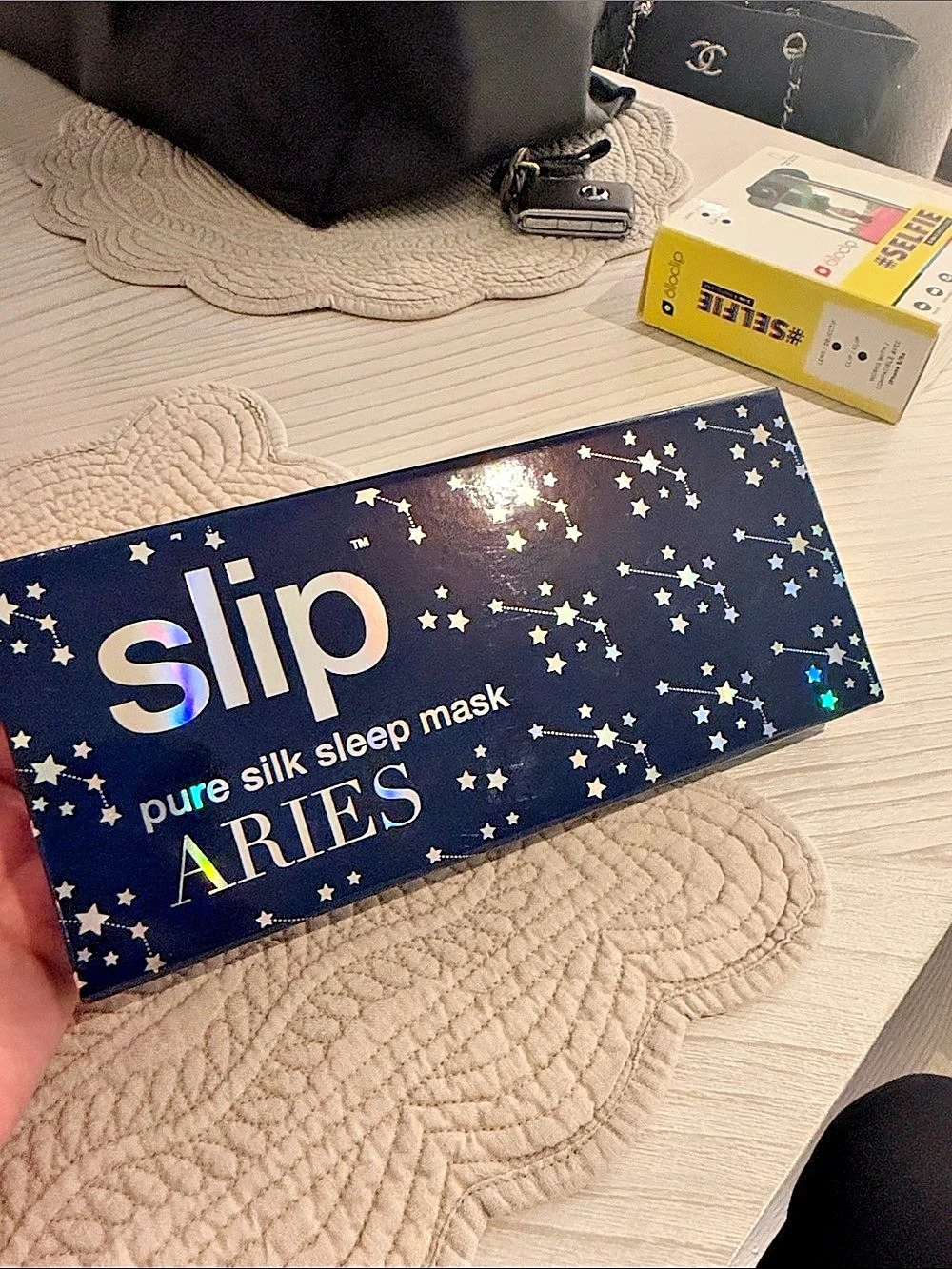 Slip Pure Silk Sleep Mask - Zodiac - Aries Black